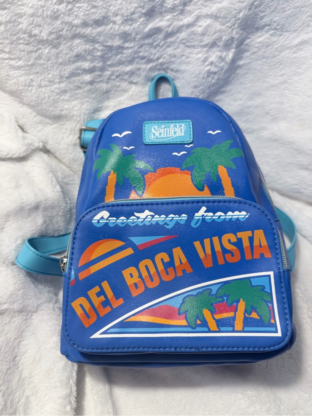Seinfeld Del Boca Vista Blue Mini Backpack